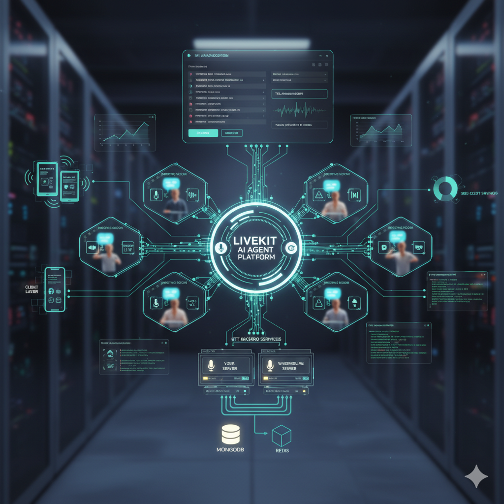Multi-Client Real-Time Transcription Agent with TTS